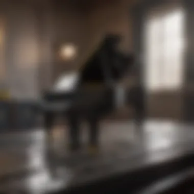 Fully Assembled LEGO Grand Piano Showcasing the fully assembled LEGO Grand Piano