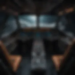 Detailed view of Luke's X-Wing cockpit