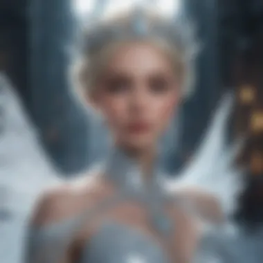 Regal Elegance: The Ice Queen's Majesty Majestic Ice Queen Illustration