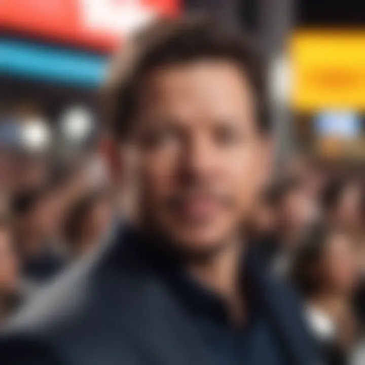 Mark Wahlberg during a promotional event for his film