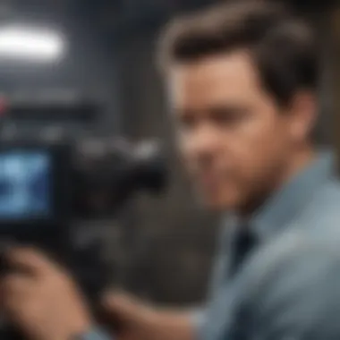 Mark Wahlberg on set of his latest film in 2021