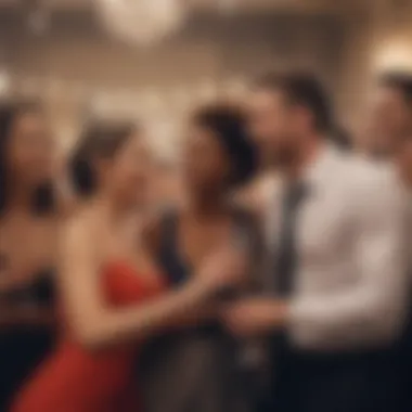 Celebration of New Beginnings Diverse group of cast members celebrating together
