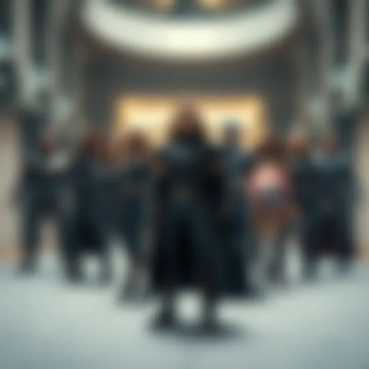 Heroes Unite: The Avengers Iconic characters from the Infinity Saga assembled in a dramatic pose