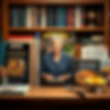 Mary Berry's Culinary Literature An assortment of Mary Berry's best-selling cookbooks displayed elegantly