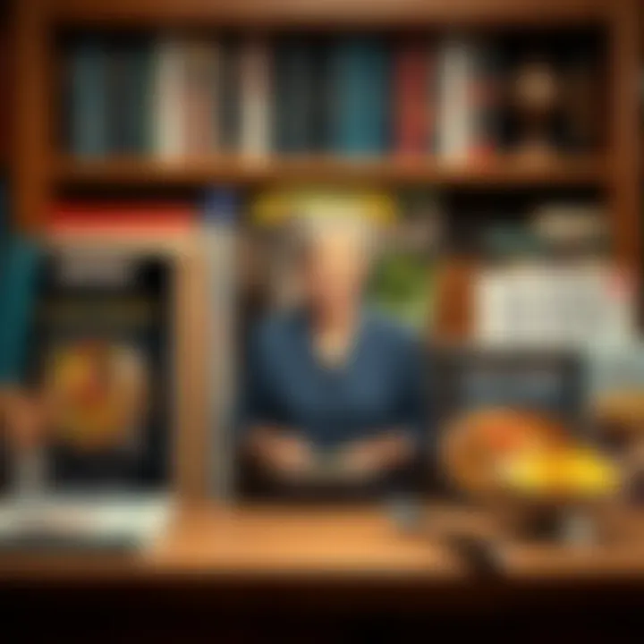 Mary Berry's Culinary Literature An assortment of Mary Berry's best-selling cookbooks displayed elegantly