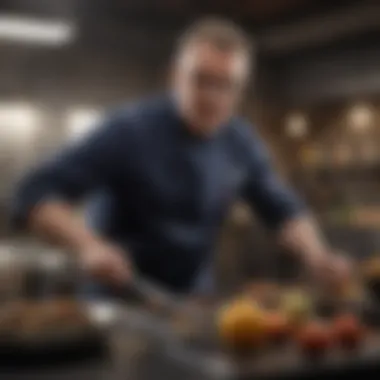 Mastery in Motion Intense focus and culinary mastery in action