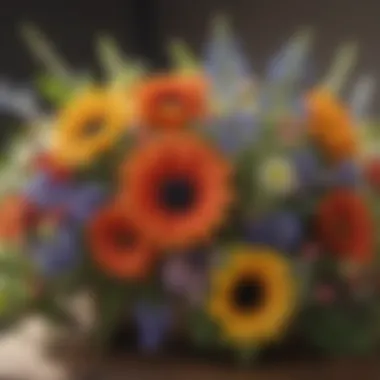 A close-up of a symbolic floral arrangement featured in Midsommar, highlighting its thematic significance.