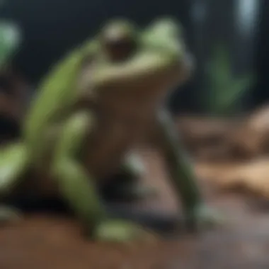 Close-up of the mysterious frog used in David Blaine's captivating performance