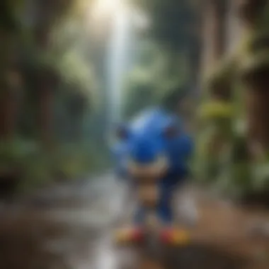 Sonic Envisioned in a Mystical Setting Mystical Sonic Concept Art