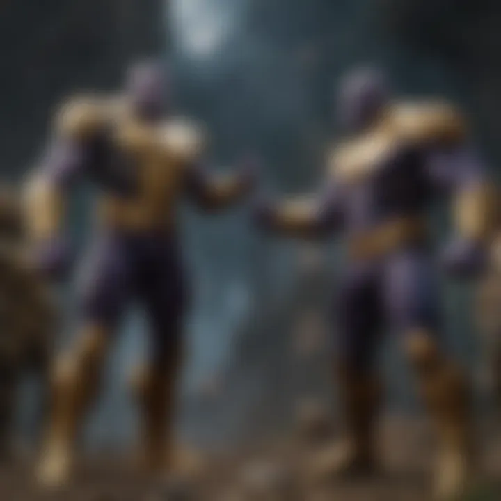 Mythical Conflict - Thanos and the Eternals embroiled in a clash of titans