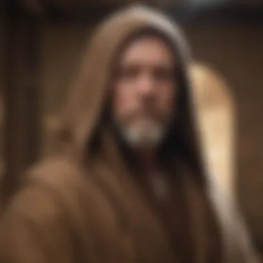 Mysterious Jedi Master Obi-Wan Kenobi in Cloak