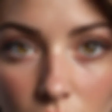 Intriguing close-up of Olivia Alex's expressive eyes