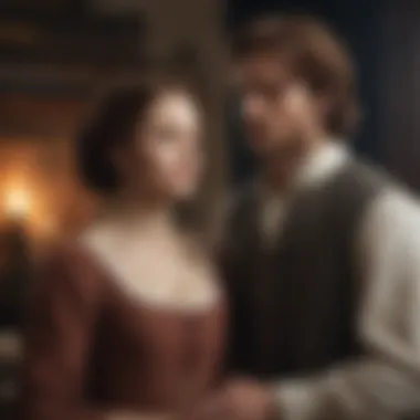 Fan art inspired by Outlander showcasing its cultural impact