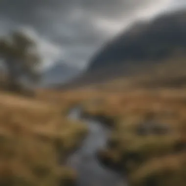 Immersive Scottish Highlands setting in Outlander series