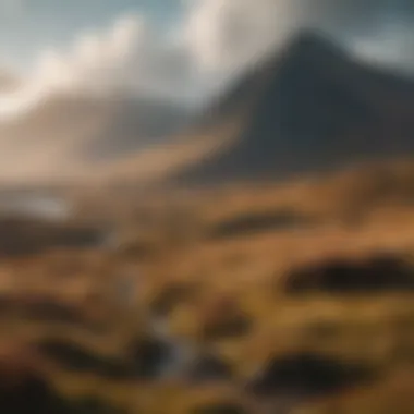 A scenic view of the Scottish Highlands, representing the backdrop of Outlander