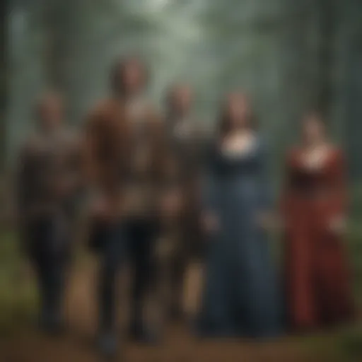 Teaser poster featuring key characters from Outlander Season Five