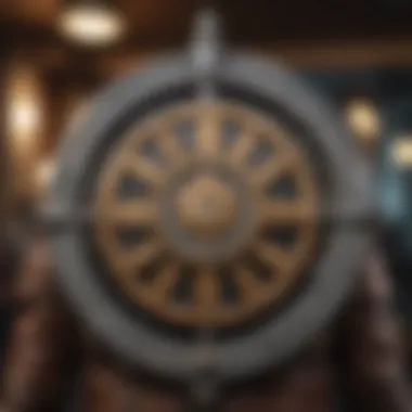 Peacemaker in Action A striking visual of the Peacemaker in action, showcasing his iconic costume and emblem.