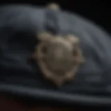 Close-up of Tommy Shelby's iconic cap showcasing its intricate detailing and fabric texture.