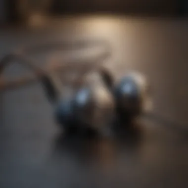 Precision craftsmanship of premium sound-canceling earbuds