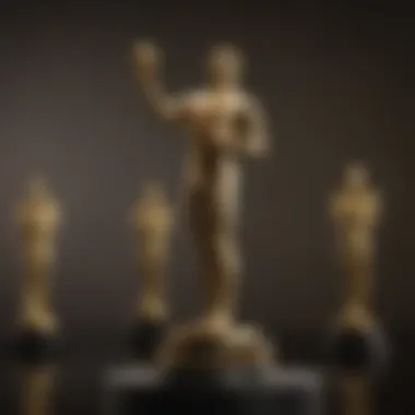 Golden statuette representing excellence in film-making