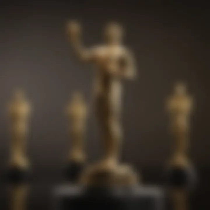 Golden statuette representing excellence in film-making