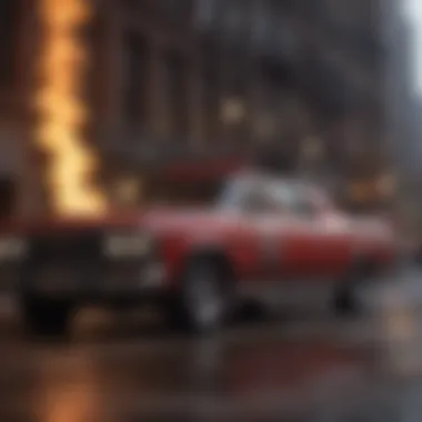 Fiery Ambiance of Chicago Fire Season 1 Red Flame on Dark Background