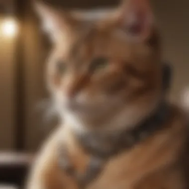 Bridging Worlds: Cat and Owner Communication Cat and owner engaging with the talking collar