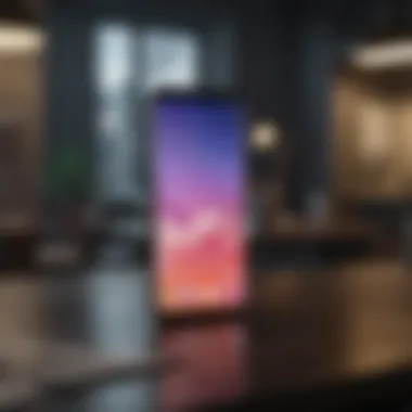 Elegant design of Samsung smartphones with vibrant display