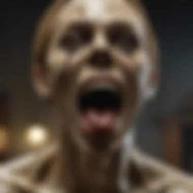 A montage of the lead actors from the Scream franchise
