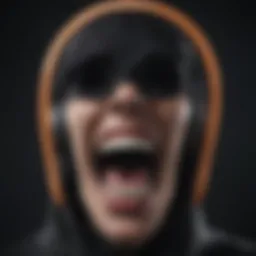 Abstract representation of scream ringtone evolution
