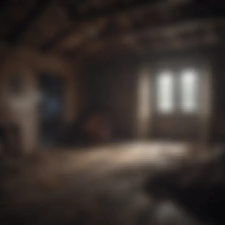 Sinister presence lurking in the abandoned attic