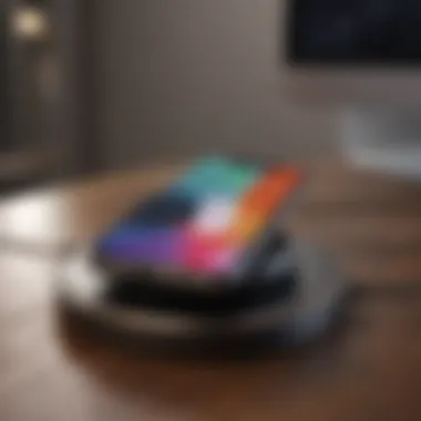 Elegant Design of an iPhone Charging Pad Sleek and Stylish iPhone Charging Pad