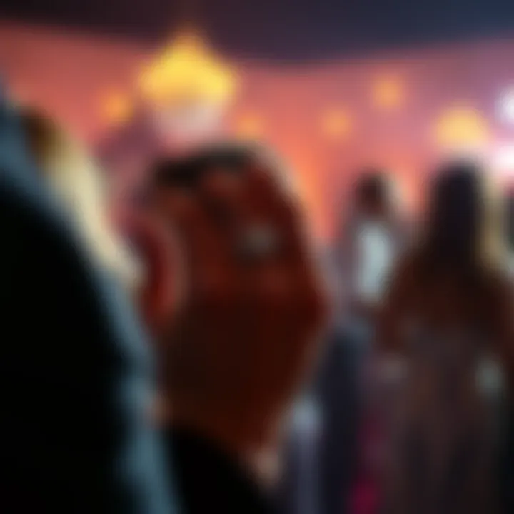 Snooki's Wedding Ring at a Glamorous Event A stunning shot of Snooki wearing her wedding ring at a glamorous event, highlighting its elegance.