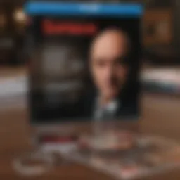 Cover art of The Sopranos Blu-ray box set showcasing iconic imagery