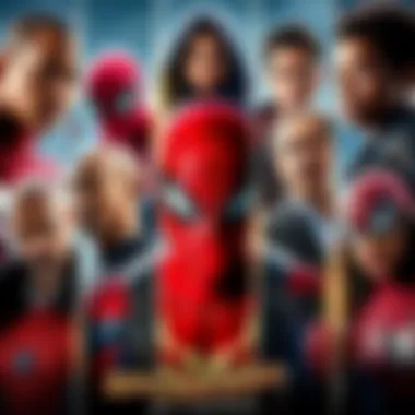 Character collage highlighting diverse Spider-People