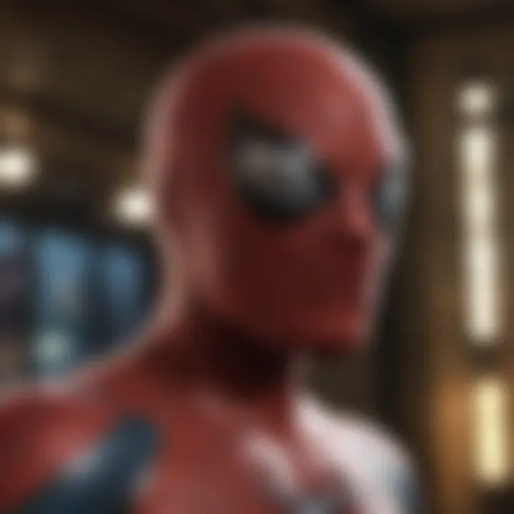 Artistic portrayal of Spiderman cameo impact on entertainment