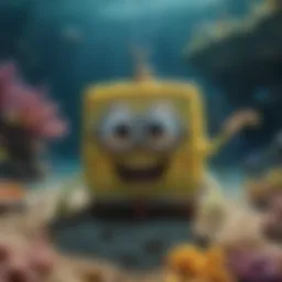 A vibrant underwater scene showcasing SpongeBob and his friends exploring new adventures.