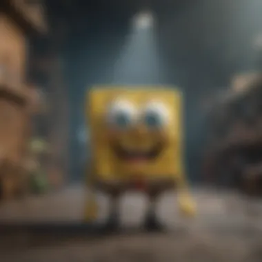 Exploring the Unique Animation Style of the New SpongeBob Film An artistic representation of the film's unique animation style and visual flair.