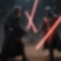 Epic Lightsaber Duel between Jedi and Sith