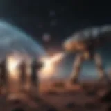 Intergalactic Battle Scene in 4K Resolution