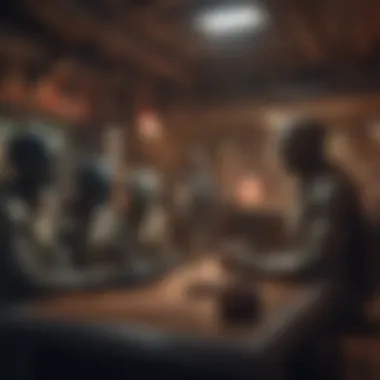 Intriguing Encounters Beyond Worlds Intergalactic Cantina scene with diverse alien species