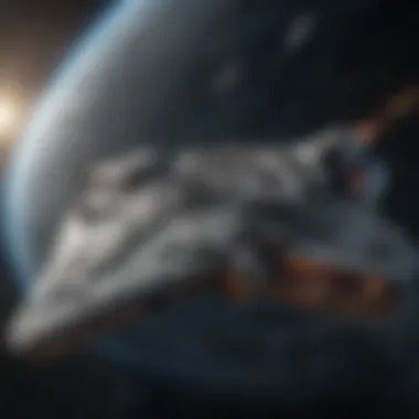 Legendary Spaceship Adventures Millennium Falcon soaring through space
