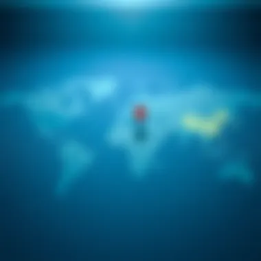 Map highlighting geographical restrictions