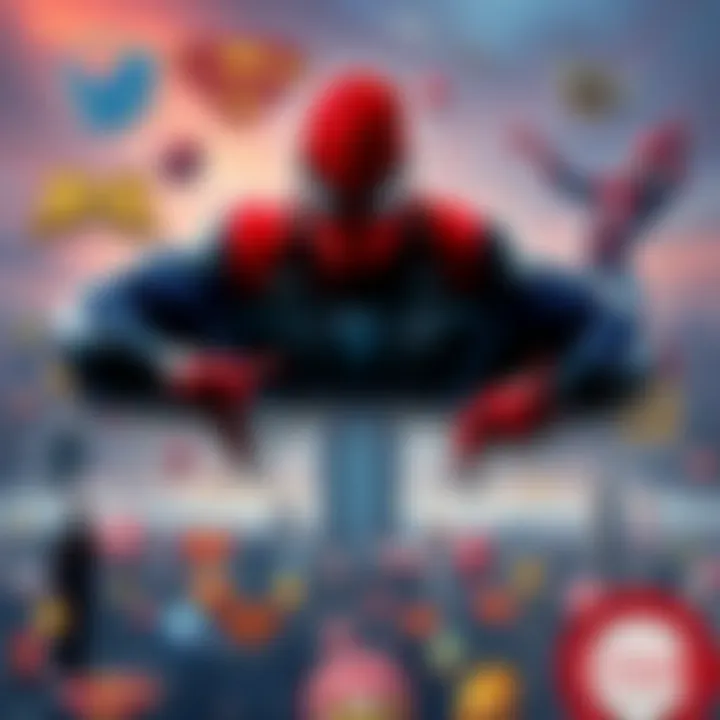 A collage of various superhero logos representing the broader superhero genre.