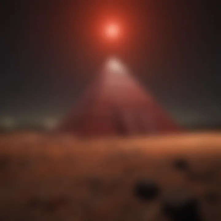 Symbolic Red Pyramid Thing Looming