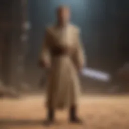 Concept artwork showcasing Obi-Wan Kenobi in a dramatic stance.