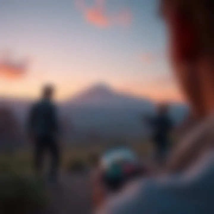 An illustration depicting the diverse landscapes from the series