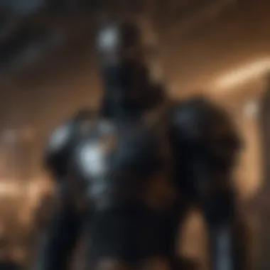 Cinematic Brilliance A cinematic scene featuring the Black Knight in Marvel's Eternals