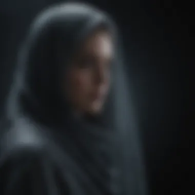Veiled Pursuer Enigmatic silhouette against a backdrop of mystery