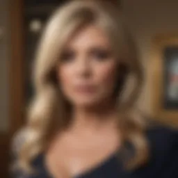 Kim Tate's powerful presence in Emmerdale